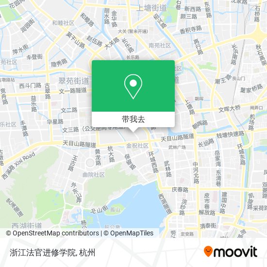 浙江法官进修学院地图