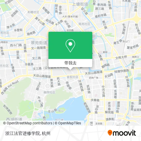 浙江法官进修学院地图