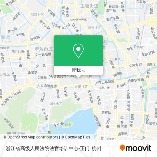 浙江省高级人民法院法官培训中心-正门地图