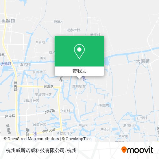 杭州威斯诺威科技有限公司地图