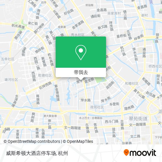 威斯希顿大酒店停车场地图