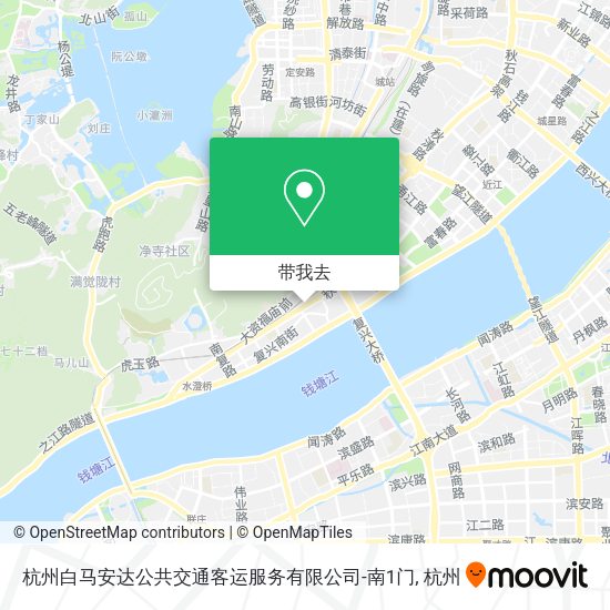 杭州白马安达公共交通客运服务有限公司-南1门地图