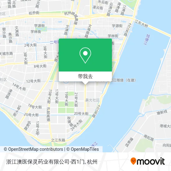 浙江澳医保灵药业有限公司-西1门地图