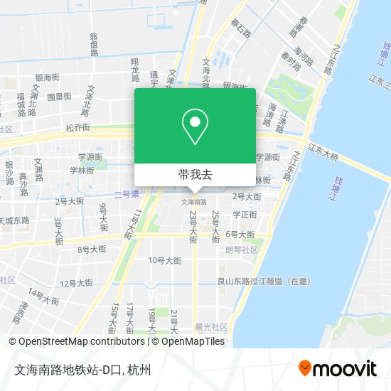 文海南路地铁站-D口地图
