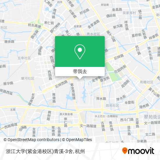 浙江大学(紫金港校区)青溪-3舍地图