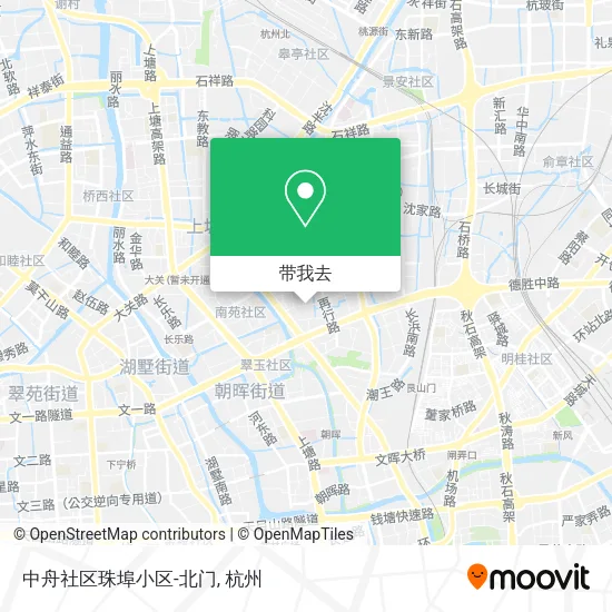 中舟社区珠埠小区-北门地图