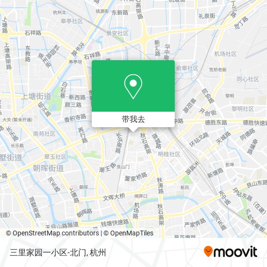 三里家园一小区-北门地图