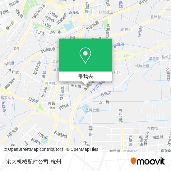 港大机械配件公司地图