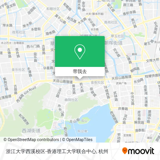 浙江大学西溪校区-香港理工大学联合中心地图