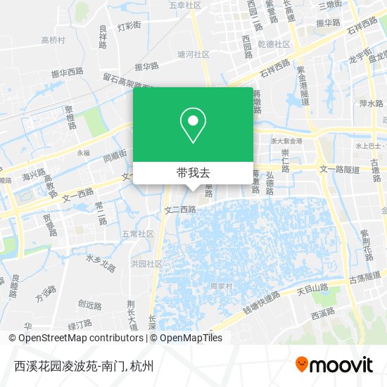 西溪花园凌波苑-南门地图