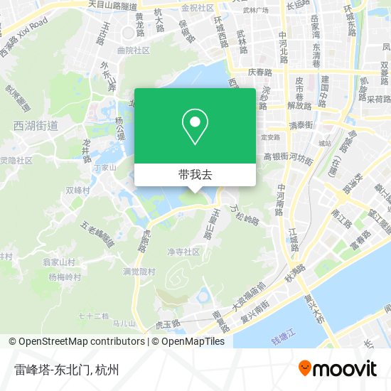 雷峰塔-东北门地图
