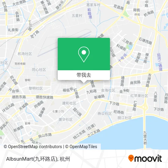 AlbsunMart(九环路店)地图