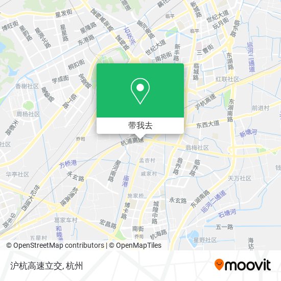沪杭高速立交地图