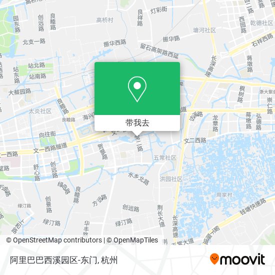 阿里巴巴西溪园区-东门地图
