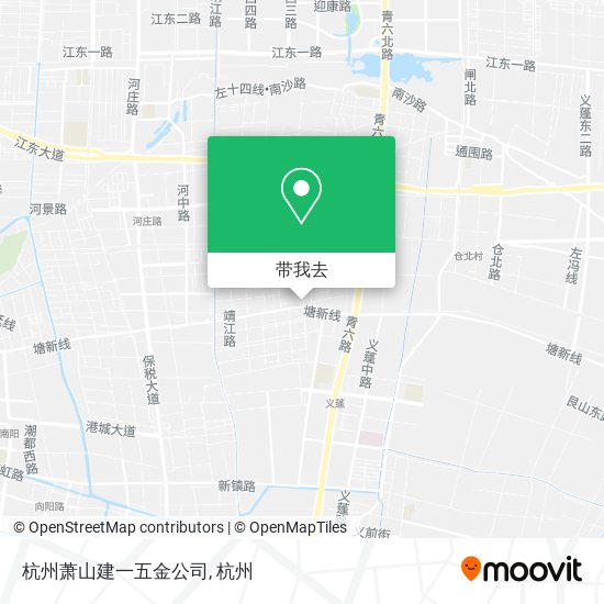 杭州萧山建一五金公司地图