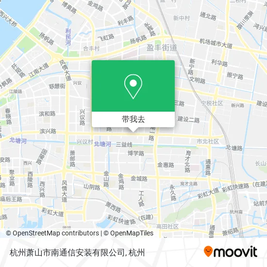 杭州萧山市南通信安装有限公司地图