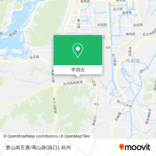 萧山南互通/蜀山路(路口)地图