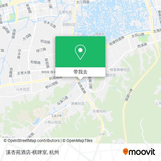 溪杏苑酒店-棋牌室地图