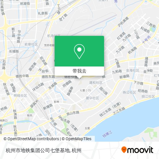 杭州市地铁集团公司七堡基地地图