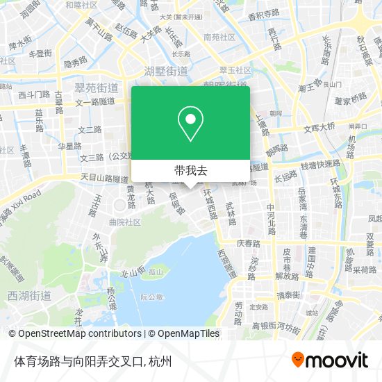体育场路与向阳弄交叉口地图