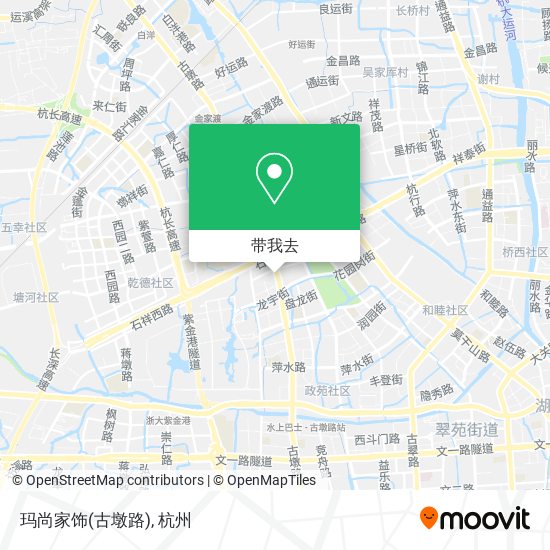 玛尚家饰(古墩路)地图