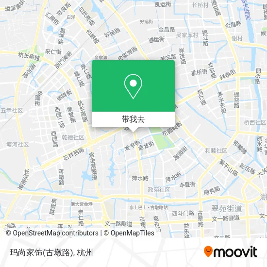 玛尚家饰(古墩路)地图
