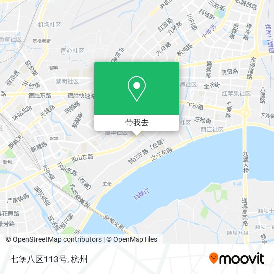 七堡八区113号地图