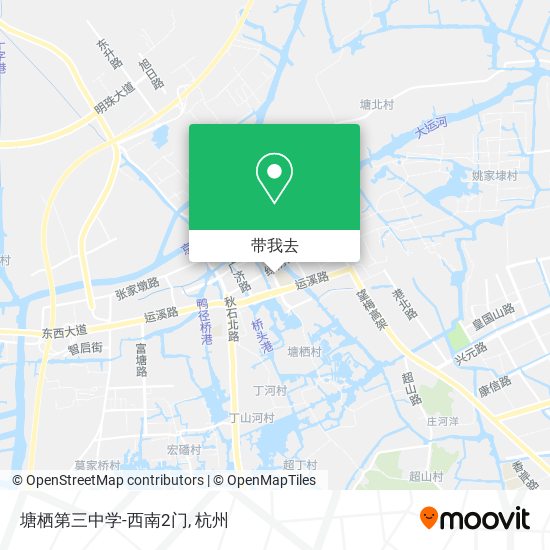 塘栖第三中学-西南2门地图