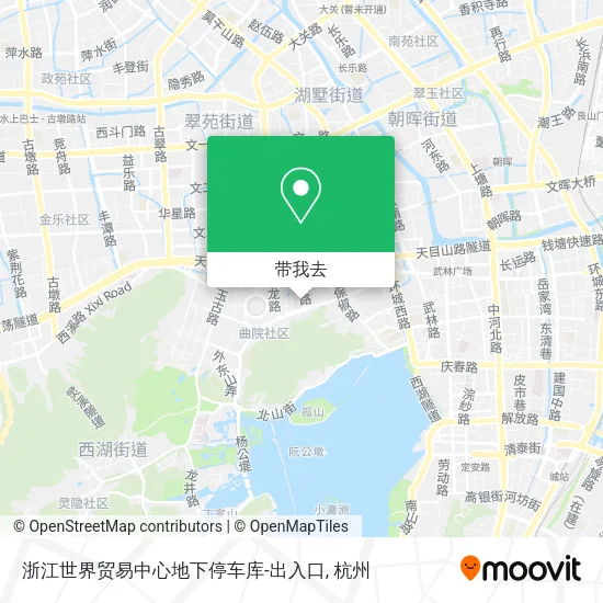 浙江世界贸易中心地下停车库-出入口地图