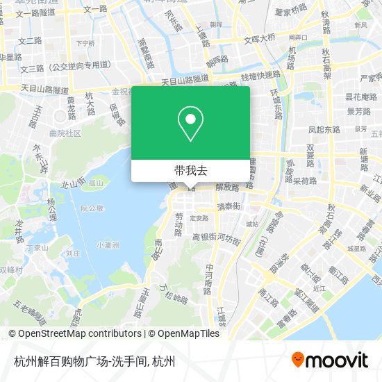 杭州解百购物广场-洗手间地图