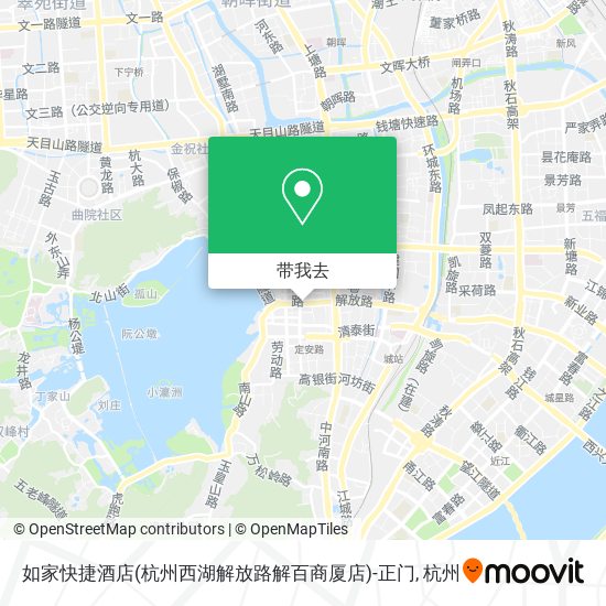 如家快捷酒店(杭州西湖解放路解百商厦店)-正门地图