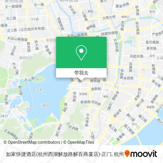 如家快捷酒店(杭州西湖解放路解百商厦店)-正门地图