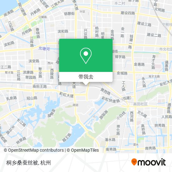 桐乡桑蚕丝被地图