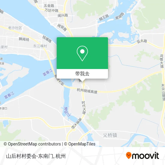 山后村村委会-东南门地图