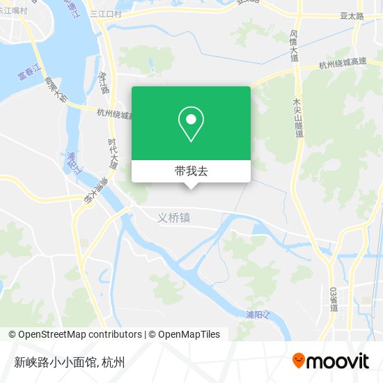 新峡路小小面馆地图