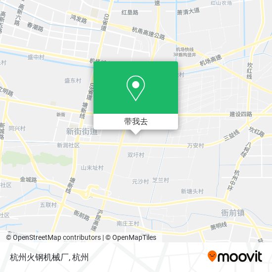 杭州火钢机械厂地图
