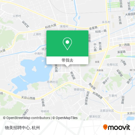 物美招聘中心地图