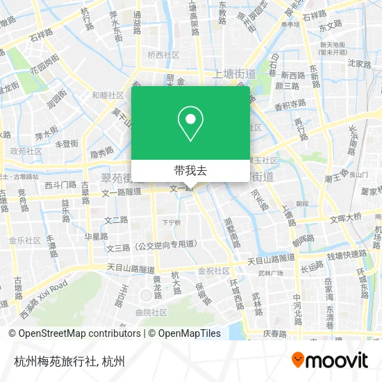 杭州梅苑旅行社地图