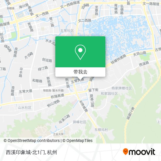 西溪印象城-北1门地图