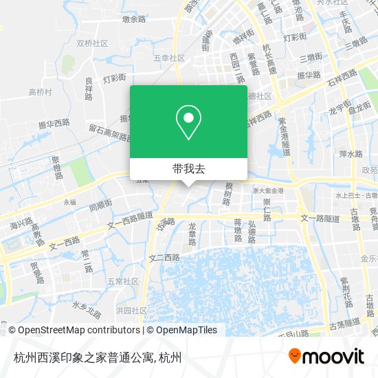 杭州西溪印象之家普通公寓地图
