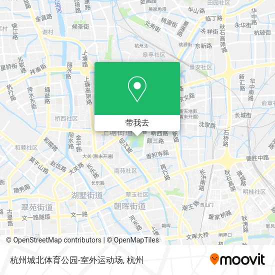 杭州城北体育公园-室外运动场地图