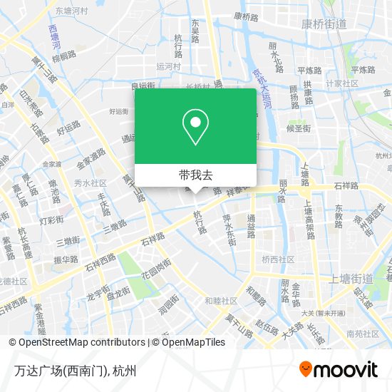 万达广场(西南门)地图