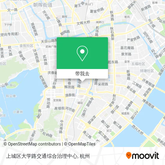 上城区大学路交通综合治理中心地图