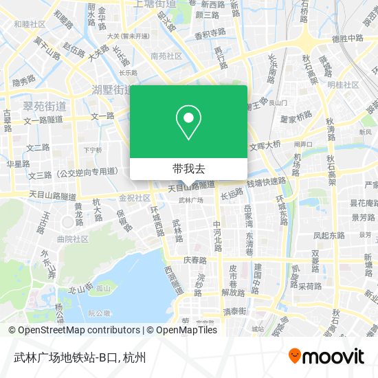 武林广场地铁站-B口地图