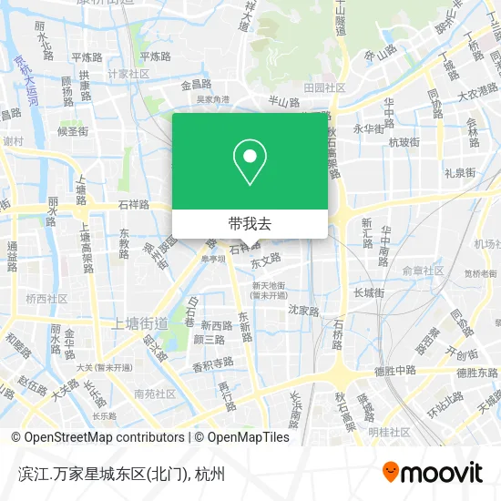 滨江.万家星城东区(北门)地图