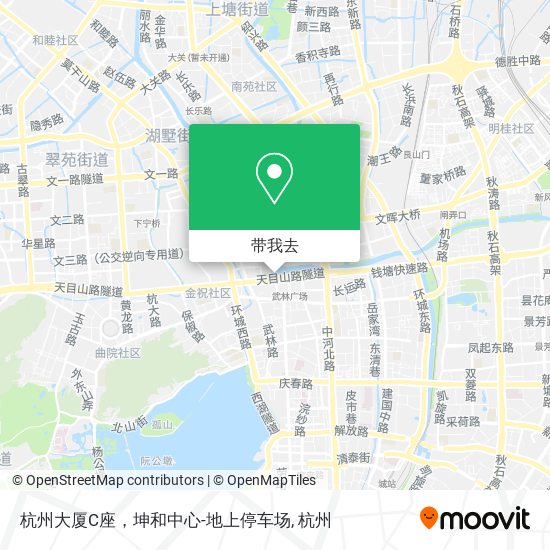 杭州大厦C座，坤和中心-地上停车场地图