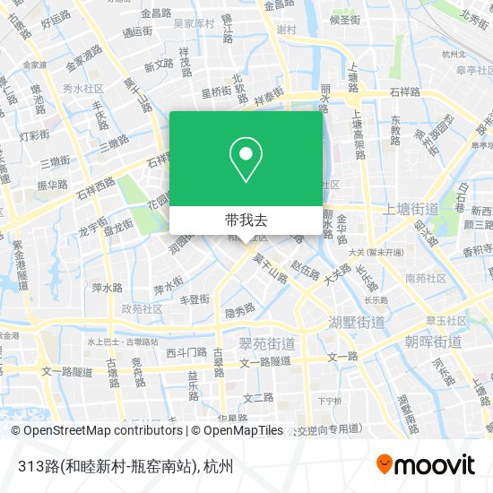 313路(和睦新村-瓶窑南站)地图