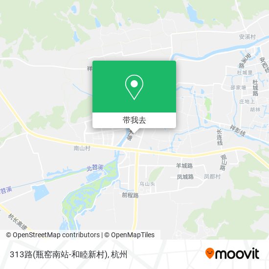 313路(瓶窑南站-和睦新村)地图