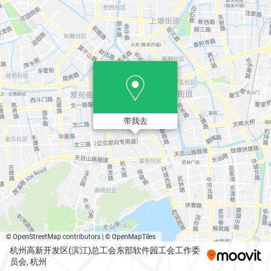 杭州高新开发区(滨江)总工会东部软件园工会工作委员会地图