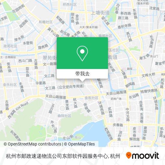 杭州市邮政速递物流公司东部软件园服务中心地图